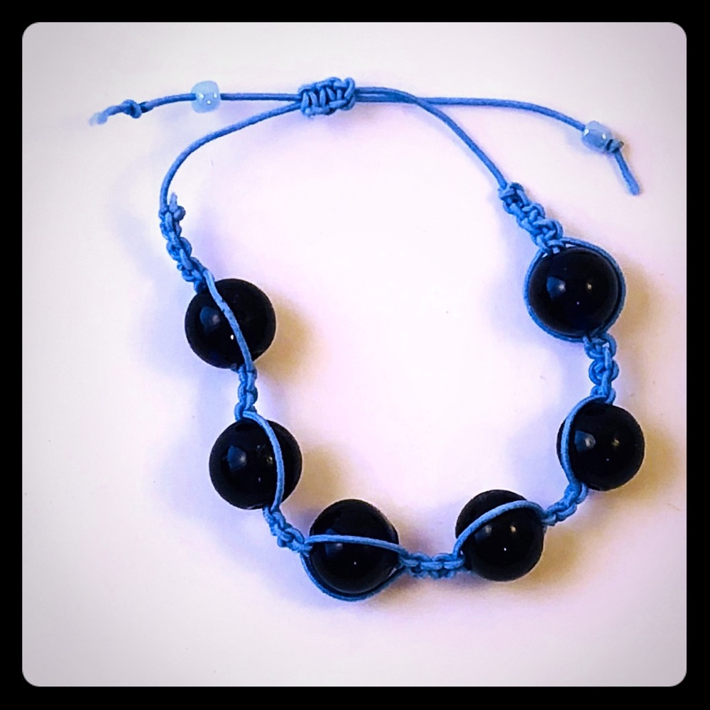 Blue shambala bracelet
